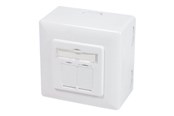 Akcesoria sieciowe - LogiLink NP0039 Cat6 2-Port Network Outlet Box - NP0039