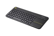 Klawiatura - Logitech K400 Plus Ergonomic Wireless Touch - Klawiatury - Angielski (UK) - Czarny - 920-007143