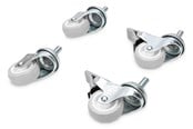 Akcesoria do biura - DIGITUS Lockable castors for standard wall mounting cabinets Unique Set (4 pcs.) - DN-19 CASTOR-WM