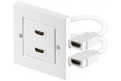 Kable - rózne - Pro HDMI wall socket - 2 ports - 4040849517235