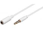 Kabel audio - Pro MiniJack 3.5mm Ext. 4P - Wh - 2m - 4040849623622