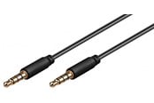 Kabel audio - Pro MiniJack 3.5mm Slim 4P - Bk - 2m - 4040849638305