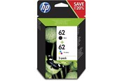 Tusz, toner i material eksploatacyjny - HP 62 / N9J71AE 2-Pack (Cyan Magenta Yellow) Pigmwnted Black Ink - N9J71AE