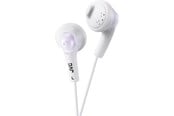 Słuchawki, zestaw słuchawkowy - JVC In Ear Gumy Headphones - White - HA-F160-W-E