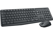 Klawiatura - Logitech MK235 Wireless Combo - US - Zestaw klawiatura i mysz - Angielski (US) - Szary - 920-007931