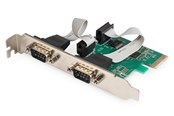 Adapter Sieciowy  (karta sieciowa, serwer druku, itp.) - DIGITUS DS-30000-1 2-Port Serial Interface Card PCIe - DS-30000-1