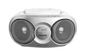 Radio DAB i budzik - Philips CD Soundmachine AZ215S - FM - Stereo - Srebrny - AZ215S/12