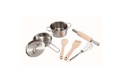 Zabawa w kuchnie i akcesoria - Hape - Chef's Cooking Set - 6943478011960