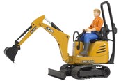 Samochody i pojazdy - Bruder JCB Micro excavator 8010 CTS and construction worker - 62002
