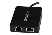 Adapter Sieciowy (karta sieciowa, serwer druku, itp.) - StarTech.com USB C to Dual Gigabit Ethernet Adapter with USB (Type-A) Port - US1GC301AU2R