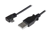 Kabel USB - StarTech.com 6ft USB A to Right Angle Micro-USB Charge Sync Cable M/M 24AWG - USBAUB2MRA