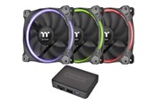 Wentylator obudowy - Thermaltake Riing 12 RGB Fan TT Premium Edition - Wentylator obudowy - 120mm - Czarny - CL-F049-PL12SW-A