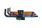Narzedzia reczne  - Wera 950 SPKL/9 SM N Multicolour Zestaw kluczy trzpieniowych z kulką, BlackLaser, metrycznych, 9 część - 05073593001