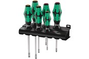 Narzędzia - Wera 334/6 Zestaw wkrętaków Kraftform Plus Lasertip + wieszak, 6 część - 05105650001
