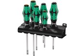 Narzedzia reczne - Wera 334/355/6 Zestaw wkrętaków Kraftform Plus Lasertip + wieszak, 6 część - 05105656001