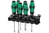 Narzedzia reczne - Wera 335/350/355/6 Zestaw wkrętaków Kraftform Plus Lasertip + wieszak, 6 część - 05105622001