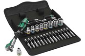 Narzedzia - Wera 8100 sa 6 zyklop speed ratchet set 1/4 drive metric  28 pieces - 05004016001