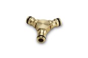 Podlewanie ogrodu - Kärcher Three-Way Connector - Brass - 2.645-101.0