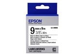 Papier, papier fotograficzny i etykiety - Epson LK-3WBW Label Cartridge Strong Adhesive Black/White 9mm (9m) - C53S653007