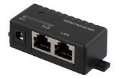 PoE Injector - Deltaco POE-109 PoE Gigabit injector for PoE/PoE+ 1000Mbps 48V/1A black - POE-109