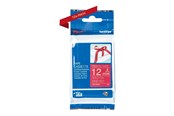 Papier, papier fotograficzny i etykiety - Brother TZe RW34 textile tape gold/red 12mm/4m - TZERW34
