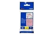Papier, papier fotograficzny i etykiety - Brother TZe RE34 - Gold on pink - Roll (1.2 cm x 4 m) - TZERE34