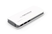 Powerbank - Esperanza POWER BANK RADIUM 8000MAH WHITE/GRAY Powerbank - Biały - 8000 mAh - EMP106WE