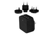 Tablet - Adapter & Ladowarka - StarTech.com 4-Port USB Wall Charger - International Travel - 34W/6.8A - USB4PACBK