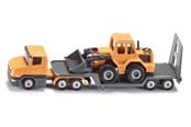 Samochody i pojazdy - SIKU Low loader with front loader 1:64 - 1616
