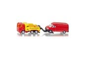 Samochody i pojazdy - SIKU 1667 Towing vehicle with passenger car - 541887