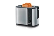 Toster - SEVERIN Toster AT 2589 - Brushed Stainless Steel/Black - AT 2589
