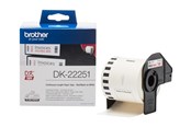 Papier, papier fotograficzny i etykiety - Brother DK22251 Continuous Paper Roll 62mm x 15.24m - DK22251