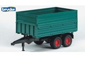Samochody i pojazdy - Bruder Tipping trailer with removable top - 2010