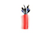 Zarządzanie kablami - Multibrackets M Universal Cable Sock Self Wrapping 40mm Red 25m - 7350073734573