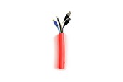 Zarządzanie kablami - Multibrackets M Universal Cable Sock Self Wrapping 25mm Red 25m - 7350073734535