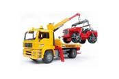Samochody i pojazdy - Bruder MAN TGA Breakdown-truck with cross country vehicle - 02750
