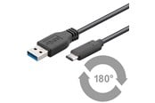 Kabel USB - Pro USB-A <-> USB-C - 0.15m - USB 3.0 - Czarny - PUSB3.2G1-AC-BLK-0.15M