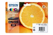 Tusz, toner i material eksploatacyjny - Epson 33 Multipack - 5 pakker - sort gul cyan magenta foto-sort - original - blækpatron - C13T33374021