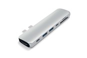 Stacja dokująca - Satechi USB-C PRO Hub with 4K HDMI 85W - Silver - ST-CMBPS