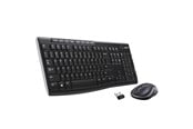 Klawiatura - Logitech MK270 Wireless Keyboard and Mouse Combo - US International (Polski) - Zestaw klawiatura i mysz - Angielski (US) - Czarny - 920-004508