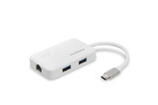 Adapter Sieciowy (karta sieciowa, serwer druku, itp.) - Edimax EU-4308 USB-C to 3-Port USB 3.0 Gigabit Ethernet Hub - EU-4308