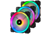 Wentylator obudowy - Corsair LL120 RGB Dual Light 3-pack + Node PRO - Wentylator obudowy - 120mm - Czarny ze światłem RGB - 24 dBA - CO-9050072-WW