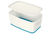 Archiwizacja i przechowywanie - Leitz Pojemnik mały  MyBox WOW z pokrywą Niebieski - 52291036