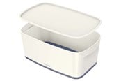 Archiwizacja i przechowywanie - Leitz Pojemnik mały  MyBox z pokrywą Biały - 52291001