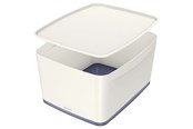 Archiwizacja i przechowywanie - Leitz Pojemnik duży  MyBox z pokrywą Biały - 52161001