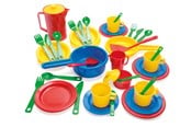 Zabawa w kuchnie i akcesoria - Dantoy KITCHEN PLAY SET IN BOX 42 PCS. - 4223