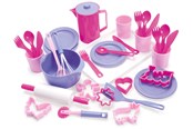 Zabawa w kuchnie i akcesoria - Dantoy MY LITTLE P. BAKE & SERVE SET IN BOX 35 PCS. - 4455