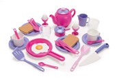 Zabawa w kuchnie  i akcesoria - Dantoy MY LITTLE P. BREAKFAST SET IN BOX 30 PCS. - 4465