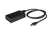 USB hub - StarTech.com USB Hub Metal 4 Port USB hub - 4 - USB 3.0 - Czarny - HB30A3A1CST