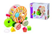 Zabawki drewniane - Eichhorn  Color Pull-along Stacking Animal - 100002231